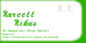 marcell mikus business card